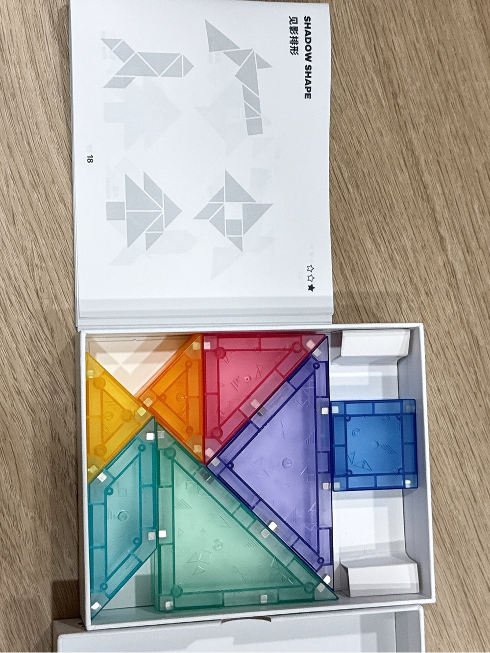 Magnetic Tangram Building Set - Multi-Color - Picture 3 of 3